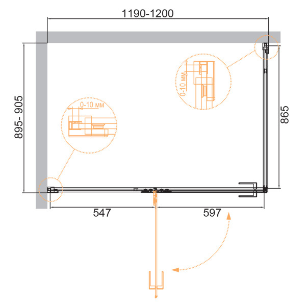 Душевой уголок Cezares Bellagio 120x90x196,8 стекло прозрачное, профиль черный (BELLAGIO-AH-1-120/90-C-NERO) Душевой уголок Cezares Bellagio 120x90x196,8 стекло прозрачное, профиль черный (BELLAGIO-AH-1-120/90-C-NERO)