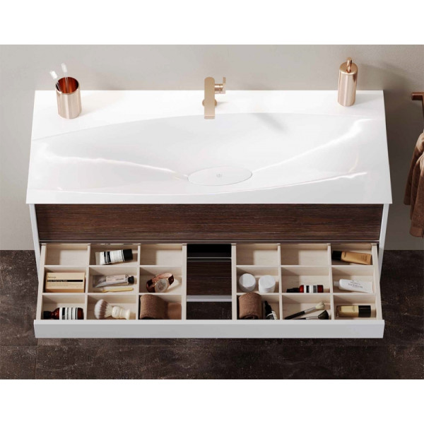 Тумба подвесная Aqwella Evolution 1000x520x570 темное дерево/белый глянец (EV0110CD) Тумба подвесная Aqwella Evolution 1000x520x570 темное дерево/белый глянец (EV0110CD)