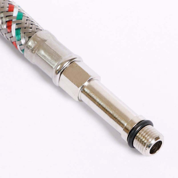 Подводка гибкая для смесителя Uni-Fitt 400 мм (1/2"*МL10х1 удл. штуцер DN 8 оплётка из нерж. стали (503S2804) Подводка гибкая для смесителя Uni-Fitt 400 мм (1/2"*МL10х1 удл. штуцер DN 8 оплётка из нерж. стали (503S2804)