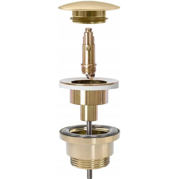 Донный клапан для раковины REA клик-клак gold mat (REA-A8585) Донный клапан для раковины REA клик-клак gold mat (REA-A8585)