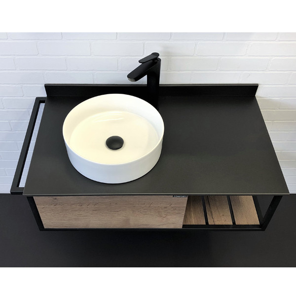 Тумба подвесная Comforty Лима 945x390x520 антрацит матовый (00-00001458) Тумба подвесная Comforty Лима 945x390x520 антрацит матовый (00-00001458)