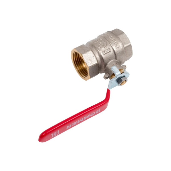 Кран 1" ВВ шаровый Rommer (ГОСТ, красная ручка) RBV-0001-2110325 Кран 1" ВВ шаровый Rommer (ГОСТ, красная ручка) RBV-0001-2110325