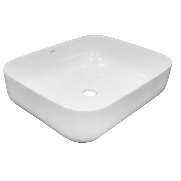 Раковина накладная Creo Ceramique 50х40х14 белая глянцевый (PU4200)