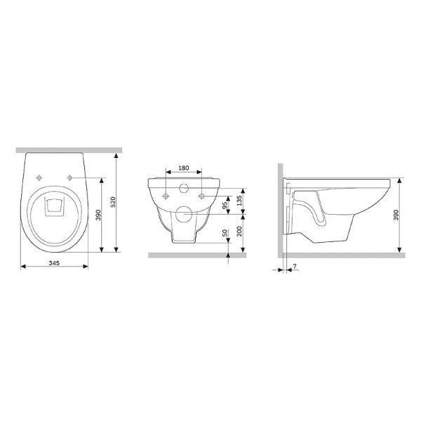 Комплект инсталляция с унитазом Berges GAMMA: инсталляция NOVUM525, кнопка D7, унитаз с сиденьем Gamma микролифт, быстросъем (042419)