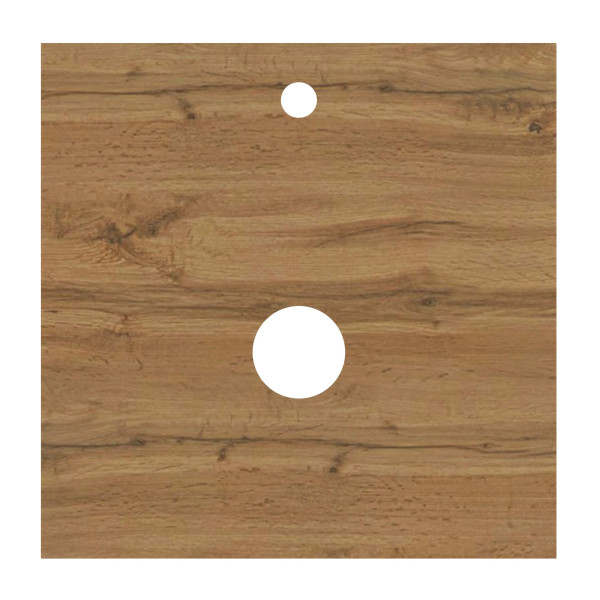 Тумба подвесная 1Marka Veil 500x500x500 белый/дуб ватан (Ц0000035551)