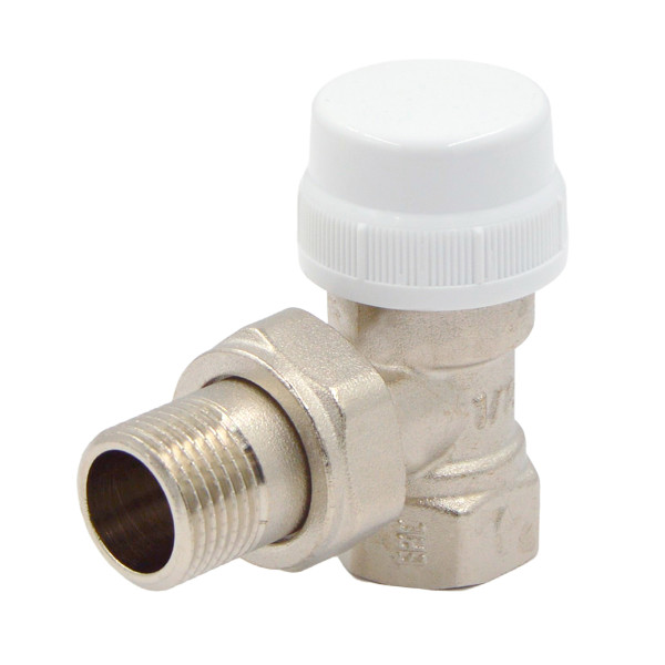 Клапан термостатический угловой 1/2" Okseler (никель) (oks00383)