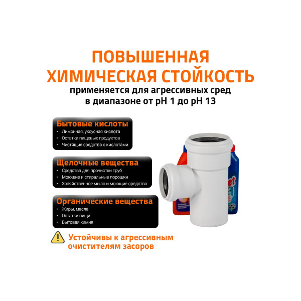 Тройник SKEA 110х90х45 Ostendorf Skolan Safe PP-MD (335230)