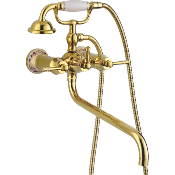 Смеситель для ванны и душа Gerhans золотой (K13120G)