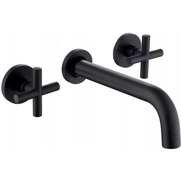 Смеситель для раковины скрытого монтажа REA EXIT Black mat (REA-B8000)