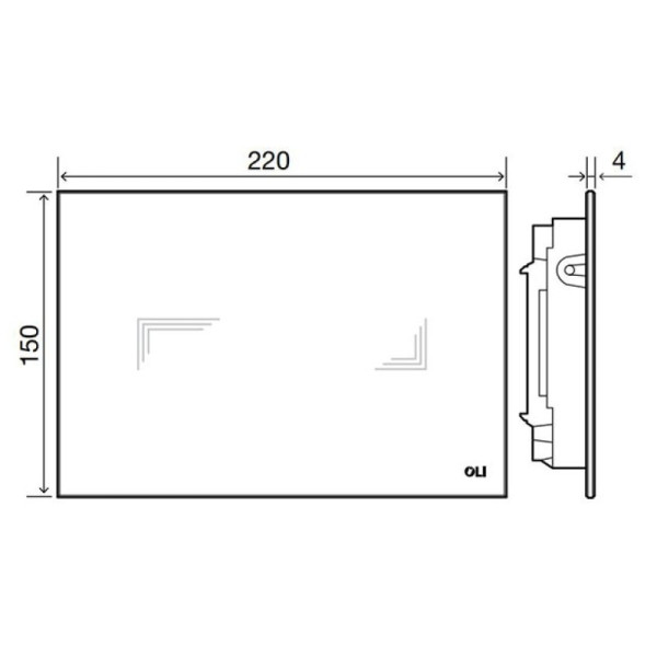 Клавиша смывная Oli Tribe черный (879063) Клавиша смывная Oli Tribe черный (879063)