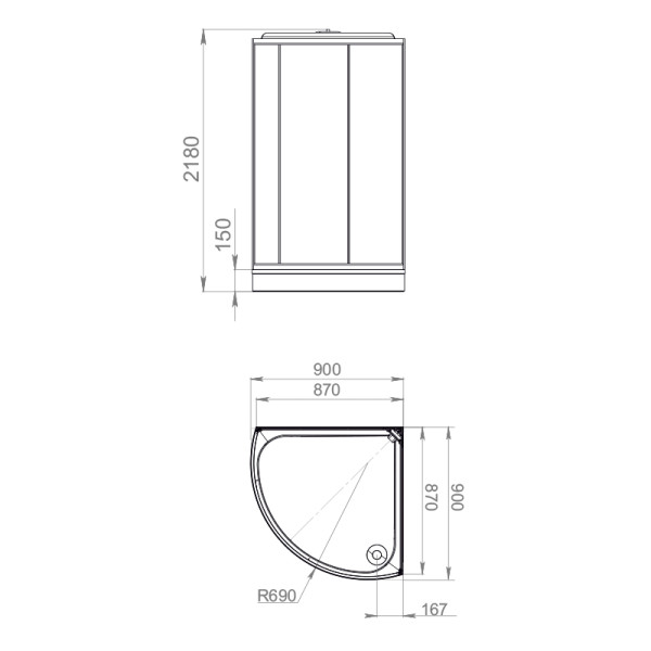 Кабина душевая Melodia Jive 90х90 низкий поддон, стекло матовое, профиль белый (MB02003) Кабина душевая Melodia Jive 90х90 низкий поддон, стекло матовое, профиль белый (MB02003)
