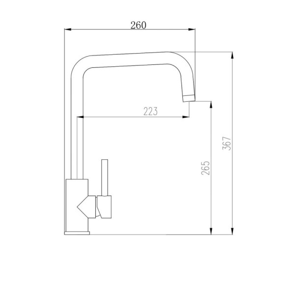 Смеситель для кухни Aquanika Vivo хром (AQV4019SS)
