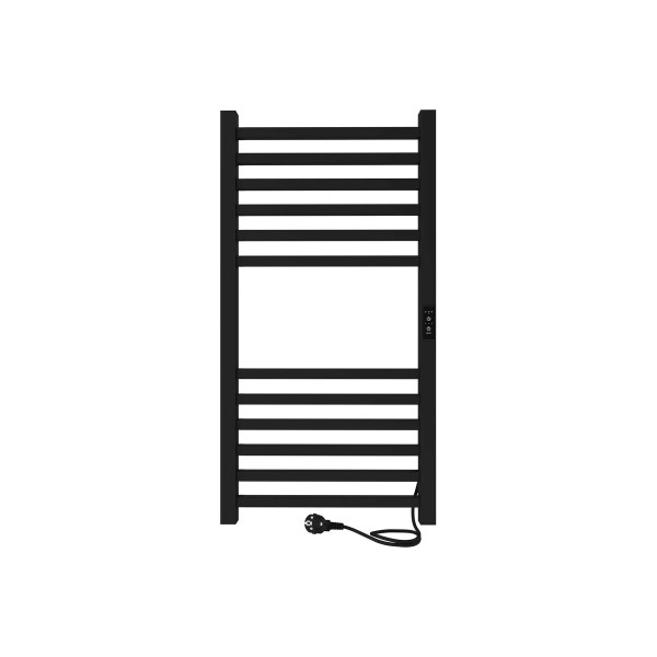 Полотенцесушитель электрический Indigo Attic 800x400 таймер, унив.подкл.RxL, Черный муар  (LСLATCE80-40BRRt)
