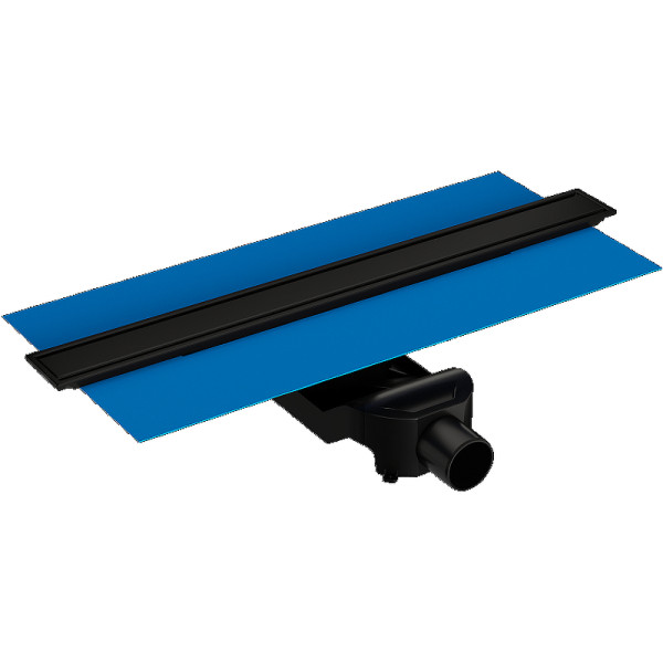 Душевой лоток Vitra Eco-Flow 80 см DK100 горизонтальный сифон 60 мм матовый черный (59980584000)