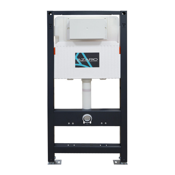 Инсталляция для подвесного унитаза Azario NEW 3/6л с возможностью подключения безконтактной клавиши смыва (AZ-510A)