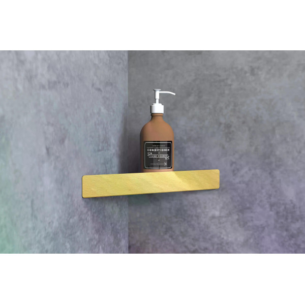 Полка угловая Rea SF07 Gold mat золото матовое (REA-06013)