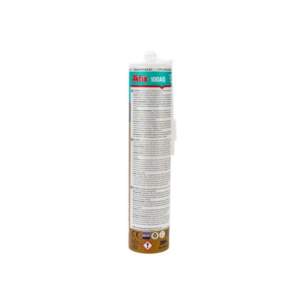 Герметик силиконовый аквариумный Akfix 100AQ, 280 мл. (прозрачный) (SA080.28T)