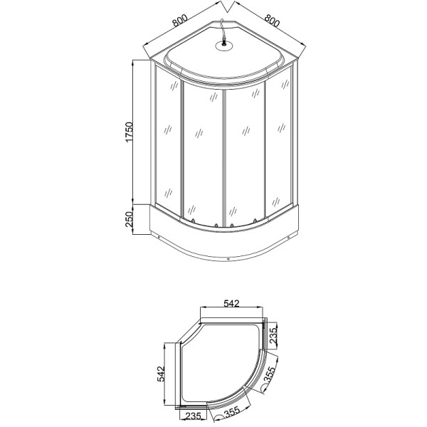 Душевая кабина Loranto 80x80x215 стекло прозрачное с узором, профиль хром, мозайчатый узор (CS-6680-25K 80) Душевая кабина Loranto 80x80x215 стекло прозрачное с узором, профиль хром, мозайчатый узор (CS-6680-25K 80)