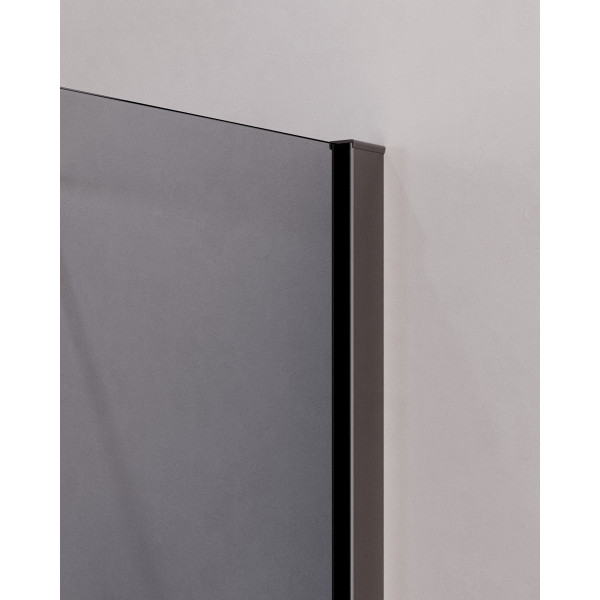 Душевой уголок Cezares Slider 70x100x195 стекло серый, профиль оружейная сталь (SLIDER-AH-1-100-70/80-GRIGIO-GM)