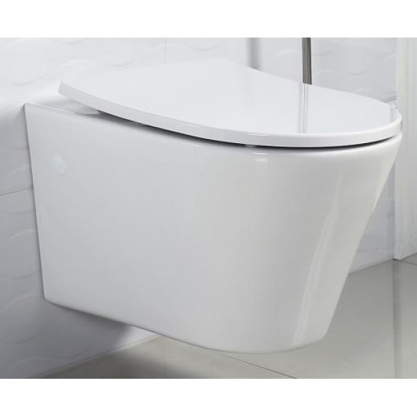 Унитаз подвесной безободковый BelBagno Flay-R 52x35,6x35 (BB506CH)