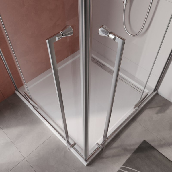 Душевой уголок Cezares Liner 90x90 стекло прозрачное, профиль хром (LINER-A-2-90-C-Cr) Душевой уголок Cezares Liner 90x90 стекло прозрачное, профиль хром (LINER-A-2-90-C-Cr)