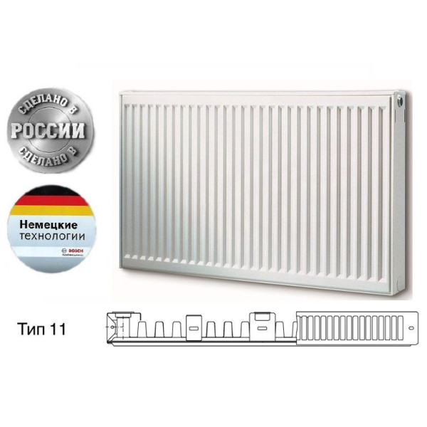 Радиатор стальной Buderus 600*500 тип 11 Logatrend K-Profil боковое подключение (7724102605) Радиатор стальной Buderus 600*500 тип 11 Logatrend K-Profil боковое подключение (7724102605)