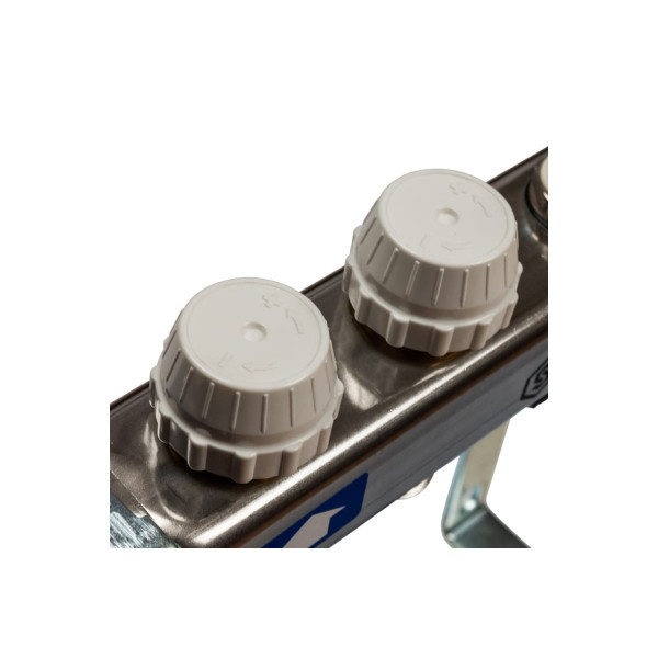 Коллекторная группа 2 отвода 1"x3/4"(18)EK с расходомерами, с клапаном вып. воздуха и сливом Stout (нерж.сталь) (SMS-0927-000002) Коллекторная группа 2 отвода 1"x3/4"(18)EK с расходомерами, с клапаном вып. воздуха и сливом Stout (нерж.сталь) (SMS-0927-000002)