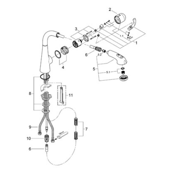 Смеситель для кухни Grohe Zedra (32553SD0)