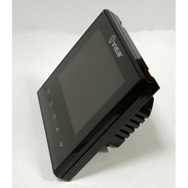 Термостат сенсорный программируемый комнатный Vieir (220В, черный) (VR406-C)