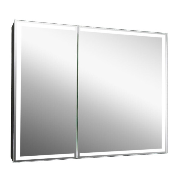 Шкаф зеркальный Континент Mirror Box black Led 1000х800 (МВК051) Шкаф зеркальный Континент Mirror Box black Led 1000х800 (МВК051)
