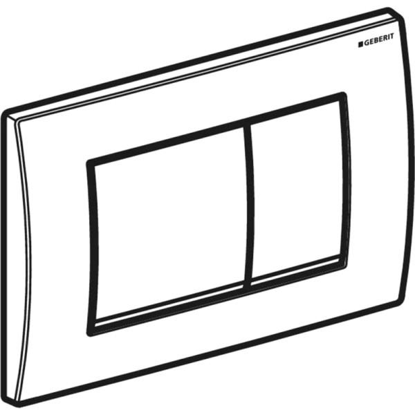 Смывная клавиша Geberit Delta30 двойной смыв, глянцевый хром (115.137.21.1)