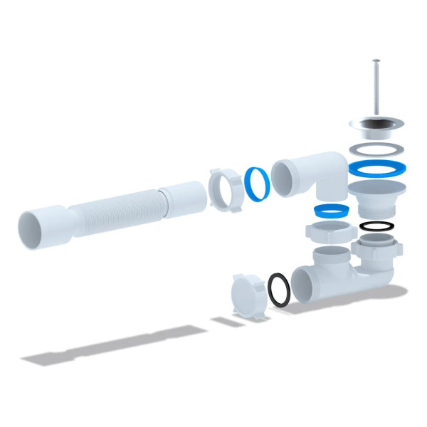 Сифон для душевого поддона АНИ 1 1/2"*40 регулируемый с гибкой трубой 40/50 АНИ пласт (E215) Сифон для душевого поддона АНИ 1 1/2"*40 регулируемый с гибкой трубой 40/50 АНИ пласт (E215)