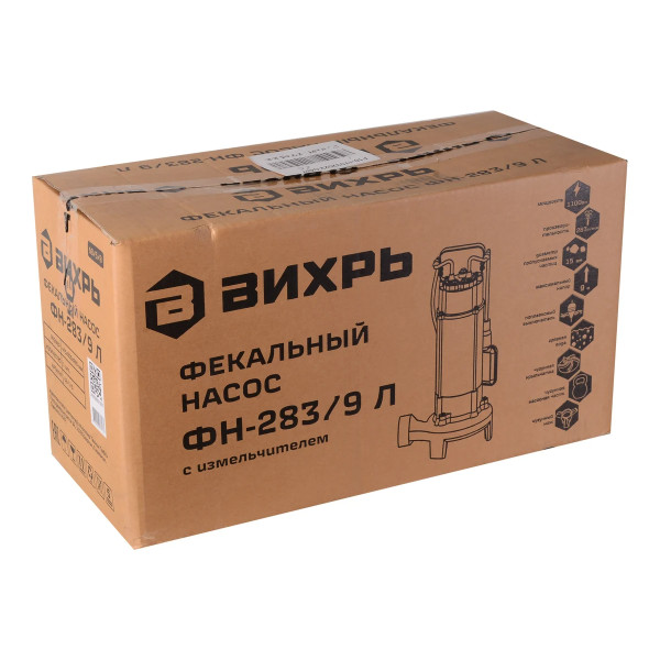 Насос фекальный Вихрь ФН-283/9 Л (68/5/8) Насос фекальный Вихрь ФН-283/9 Л (68/5/8)