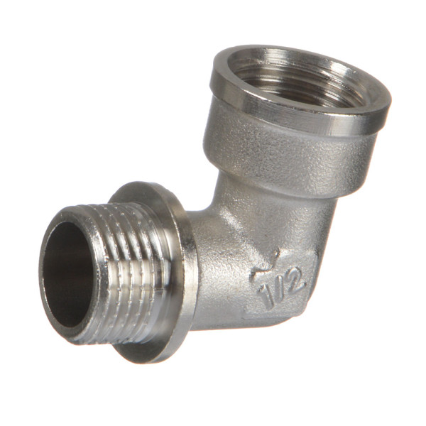 Угольник 1/2" ВН с упором TeRma (никель) (06134) Угольник 1/2" ВН с упором TeRma (никель) (06134)