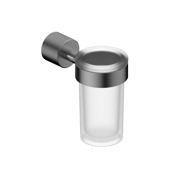 Стакан для зубных щеток с держателем Abber Osten 316 оружейная сталь брашированная (AA1861BGG) Стакан для зубных щеток с держателем Abber Osten 316 оружейная сталь брашированная (AA1861BGG)