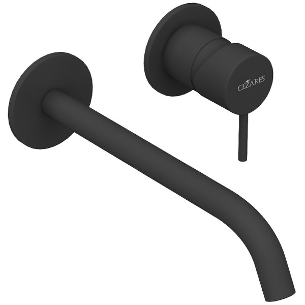 Смеситель для раковины Cezares Leaf черный матовый (LEAF-BLI2-20-L-NOP)