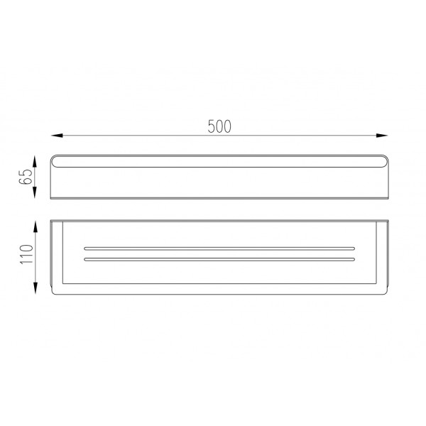 Полка большая Abber Osten 316 оружейная сталь брашированная (AA1863BGG) Полка большая Abber Osten 316 оружейная сталь брашированная (AA1863BGG)