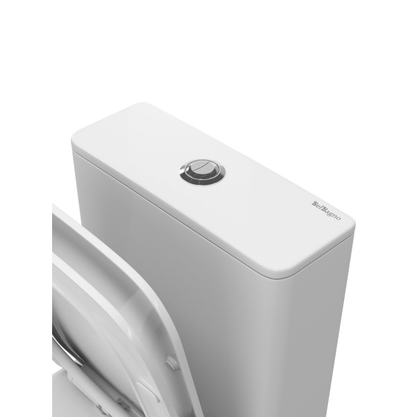 Унитаз-компакт со смывом BelBagno Романо Торнадо с сиденьем soft close P-trap белый (BB2803CP/T-TOR/SC) Унитаз-компакт со смывом BelBagno Романо Торнадо с сиденьем soft close P-trap белый (BB2803CP/T-TOR/SC)