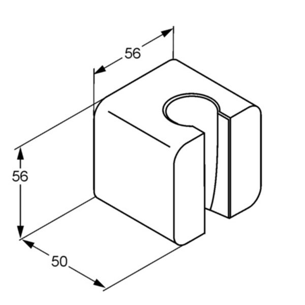 Держатель ручного душа Kludi A-QA белый, настенный (6555143-00) Держатель ручного душа Kludi A-QA белый, настенный (6555143-00)