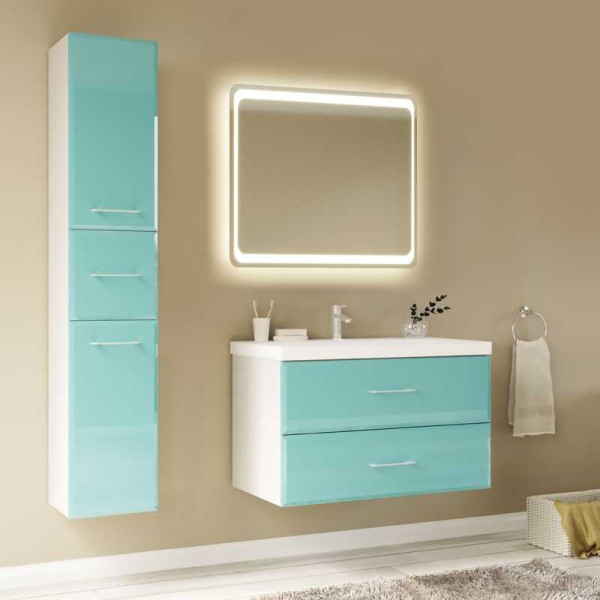 Тумба подвесная Marka One Релинг 800*450*750 бирюзовая (У69537) Тумба подвесная Marka One Релинг 800*450*750 бирюзовая (У69537)