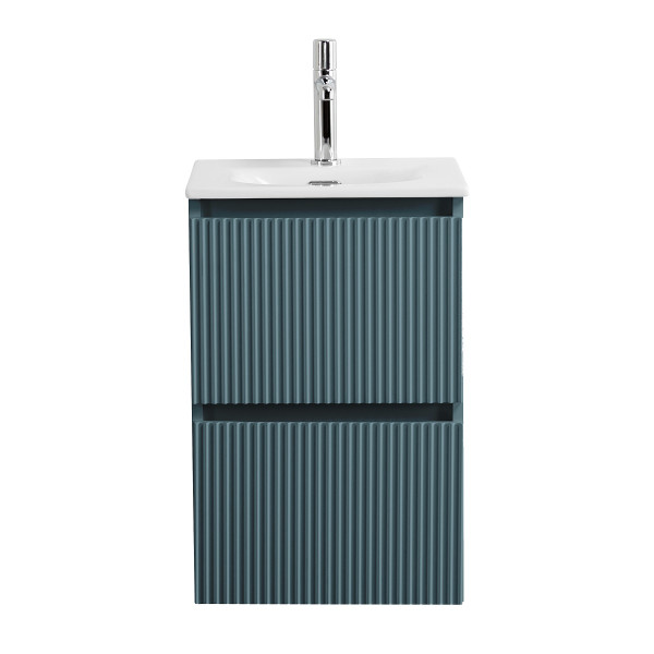 Тумба подвесная BelBagno Uno-Mini 400x405x608 голубой матовый (UNO-MINI-400-2C-SO-AO)