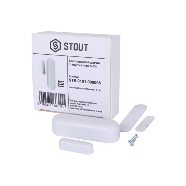 Датчик открытия окна беспроводной Stout C-2n (STE-0101-008006) Датчик открытия окна беспроводной Stout C-2n (STE-0101-008006)