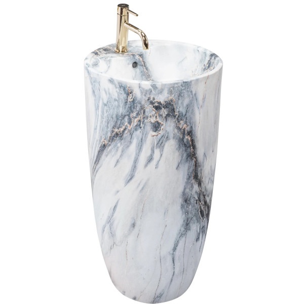 Раковина напольная Rea Anya 45x45 мрамор матовый (REA-U5802) Раковина напольная Rea Anya 45x45 мрамор матовый (REA-U5802)