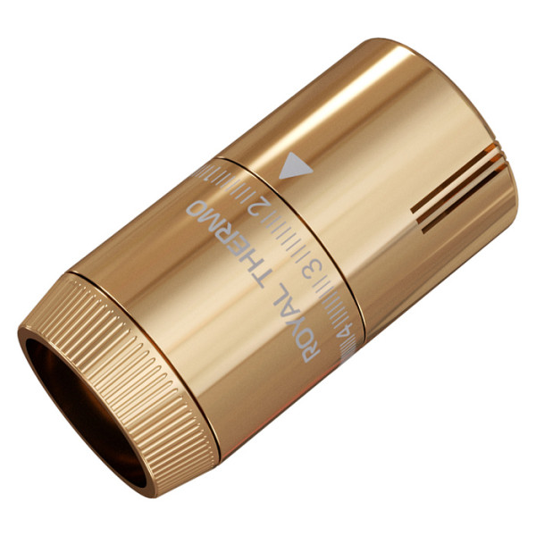 Головка термостатическая М30х1,5 Royal Thermo Design жидкостная (золото) (RATHDN13015GD) Головка термостатическая М30х1,5 Royal Thermo Design жидкостная (золото) (RATHDN13015GD)