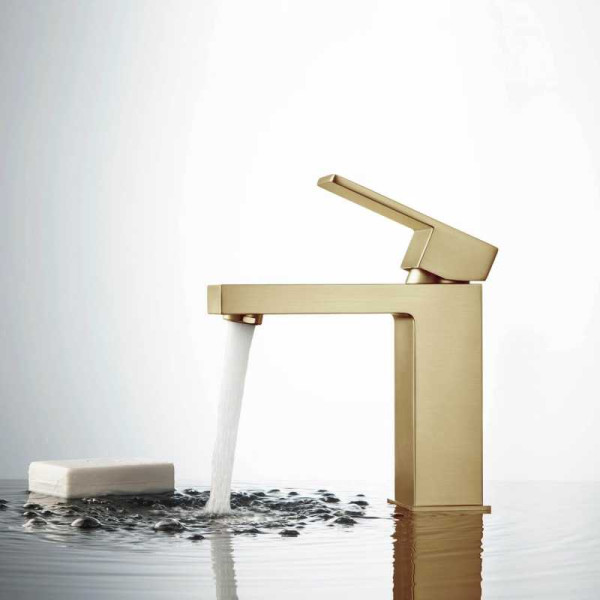 Смеситель для раковины Timo Selene золотой, короткий излив (2061/17F) Смеситель для раковины Timo Selene золотой, короткий излив (2061/17F)