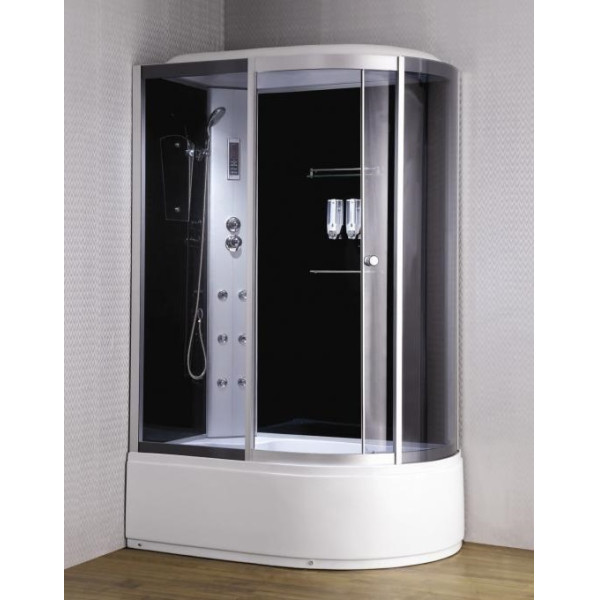 Душевая кабина Loranto CS-007 120x85 стекло тонированное, профиль хром матовый (CS-007-1L 120-85) Душевая кабина Loranto CS-007 120x85 стекло тонированное, профиль хром матовый (CS-007-1L 120-85)