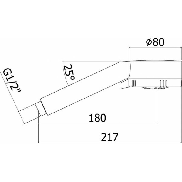 Душевая лейка Paffoni Majorca хром (ZDOC070CR)