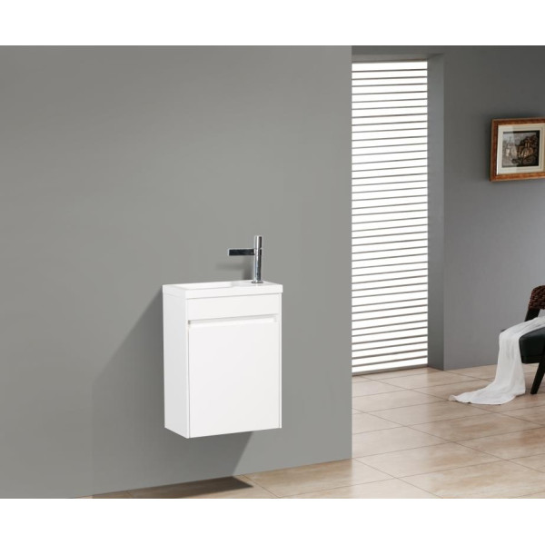 Тумба подвесная BelBagno Pietra Mini 40 см Bianco Lucido (Pietra Mini-400-1A-SO-BL-L)