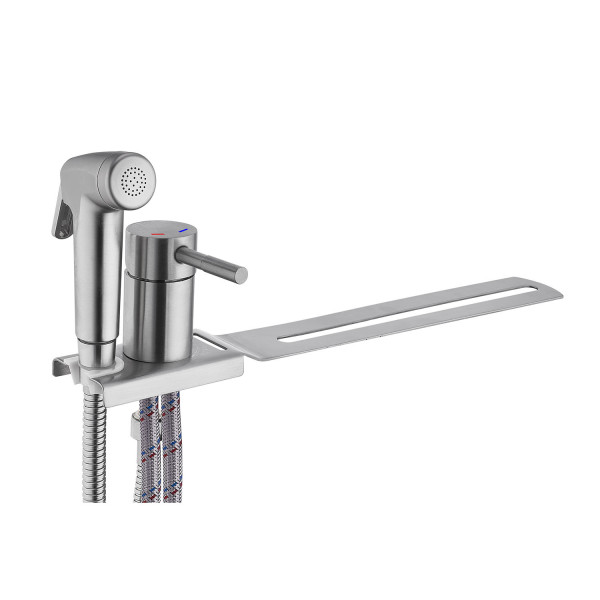 Смеситель для унитазов Fashun с гигиенической лейкой сатин (A57103) Смеситель для унитазов Fashun с гигиенической лейкой сатин (A57103)