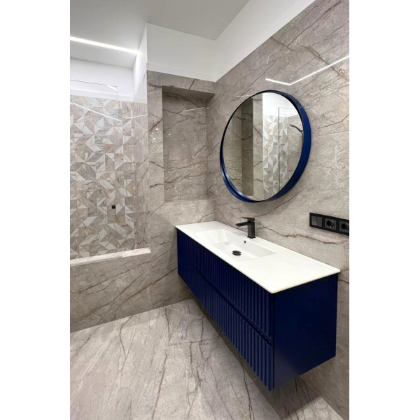 Тумба подвесная Orka Moonlight 1200x510x510 с раковиной синий матовый (5001504)